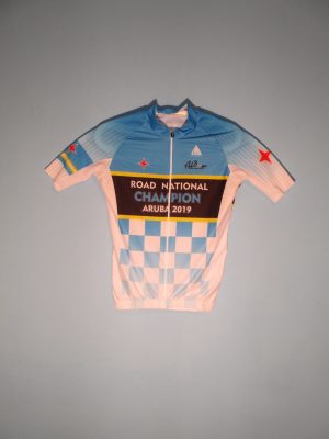 CHEMISE DE CYCLISME CHAMPION NATIONAL ROUTE ARUBA 2019